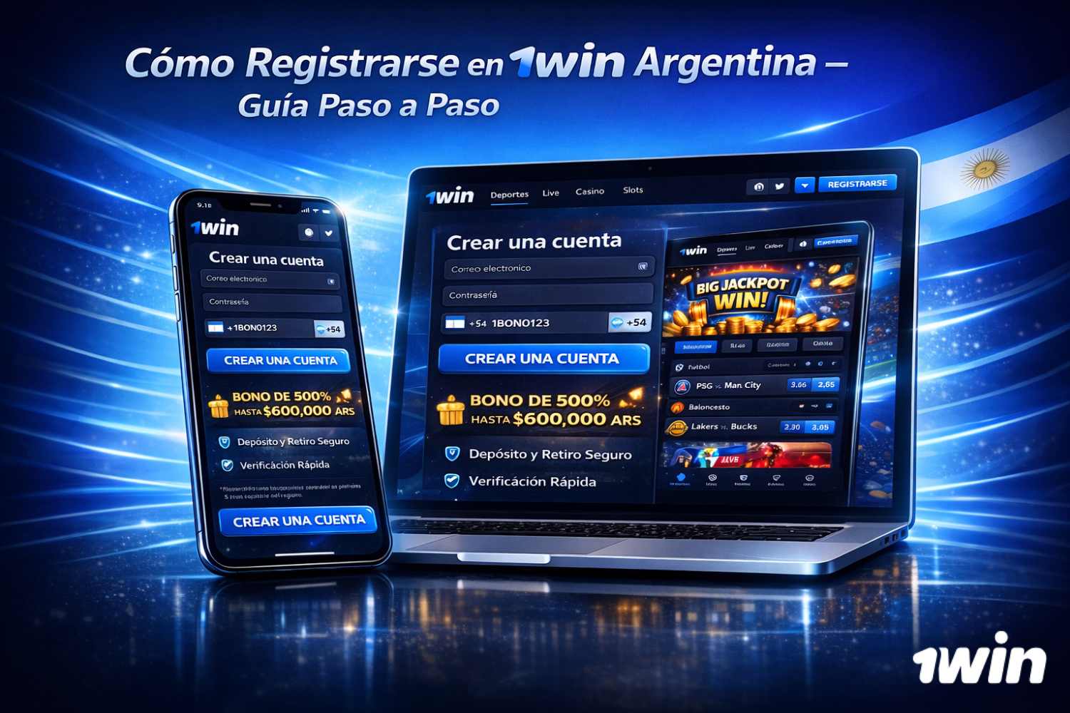 Para registrarse en el sitio web 1win, los usuarios argentinos deben seguir unos sencillos pasos